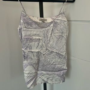 Calvin Klein white and purple shirt